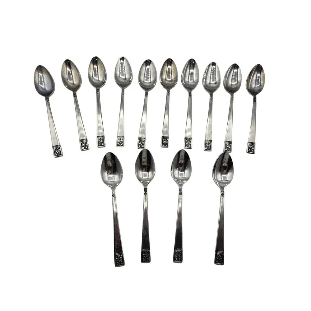 Custom‎ Design CUD1 Lot of 14 Tablespoons Stainless